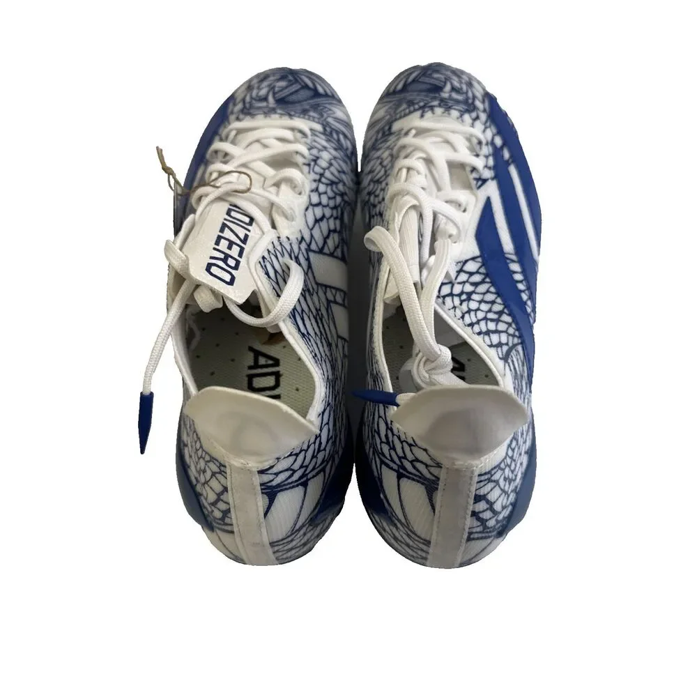 Adidas Adizero Electric II Football Cleats Blue White  IH8569 Men’s Size 10.5 - Picture 3 of 14